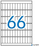APLI Etikett, 12x30 mm, kerekített sarkú, A5 hordozón, APLI, 990 etikett/csomag (01861) - alter