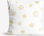 Goldea dekoratív párnahuzat - arany hópelyhek 45 x 45 cm