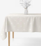 Goldea szögletes terítő natura - hópelyhek természetes alapon 120 x 120 cm