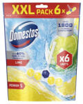Domestos WC frissítő blokk, 6 db-os, DOMESTOS "Power 5", lime (65434346)