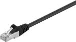 Goobay RJ45 пач корда категория 5e, F-UTP PVC CCA, черна, Goobay (3.0 м) (68660)