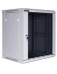 Linkbasic Стенен комуникационен шкаф 12u, 450 мм дълбочина, светлосив (wcb12-645-bab-c)