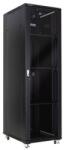 Linkbasic Шкаф за мрежово оборудване, 600x1000 мм, стъклена врата, Черен (NCB37-610-BAA-C)