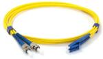 Conneu LC-ST дуплексна пач корда, сингълмод OS2, 3 мм. , жълта, Conneu (1.0 м) (CNFJ-LCSTOS2DYE3mm-1)