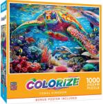 Masterpieces - Puzzle Colorize - Regatul Coral - 1 000 piese Puzzle