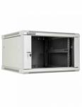 Linkbasic Стенен шкаф 6u, 600х600мм, Стъклена врата, Сив (wcb06-66-bab-c)