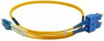 Conneu Оптична пач корда LC/UPC-SC/UPC Сингъл мод 9/125 дуплекс, 25м (CNFJ-LCSCOS2DYE3mm-25)