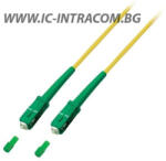 Conneu Оптични пач корди SC/APC - SC/APC сингъл мод OS2, симплекс, 3 мм, 0.5 метра (CNFJ-SCASCAOS2SYE3mm-0.5)