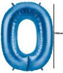 Balloons4party Balon folie cifra 0 albastru 100cm