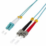 Conneu LC-UPC-ST-UPC, мулти мод OM3 дуплекс, 2мм. Дължина 2 метра (CNFJ-LCSTOM3DAQ2mm-3)
