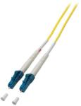 Conneu LC-LC симплексна пач корда, сингълмод OS2, 3 мм. , жълта, Conneu (1.5 м) (CNFJ-LCLCOS2SYE3mm-1.5)