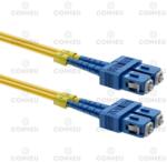 Conneu Оптични пач корди SC/UPC - SC/UPC сингъл мод, дуплекс, 1м (CNFJ-SCSCOS2DYE3mm-1)