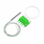 Conneu Оптичен PLC сплитер 1х4 с SC-APC конектори, Blockless, 0.7 м. , Conneu (CNPLC-104-SCA0.7-SCA0.7-BL)