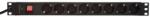 Conneu Разклонител 8 гнезда шуко за монтаж в комуникационен шкаф, 19" 1u, pvc (9-2519 pdu8gspvc)