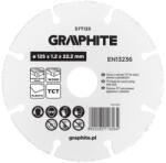 GRAPHITE Disc de taiere, lama TCT, pentru lemn (cu/fara cuie), plastic 125 x 1.2 x 22.22 mm GRAPHITE 57T125 (57T125)