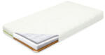New Baby Saltea pentru patut, New Baby, Classy, 120x60x11 cm, Cu Aloe Vera, Compozitie Hrisca-Spuma-Cocos, Hipoalergenica si antibacteriana, Cu husa detasabila, Alb (53014) Saltea bebelusi