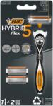 BIC Pachet Aparat de ras Hybrid Flex 5 + Rezerve 2 bucati, BIC