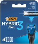 BIC Pachet Rezerve aparat de ras Hybrid Flex 3, 4 bucati, BIC