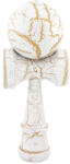 Flippy Kendama X Originala, Profesionala, Flippy, Kendama Cracked, din Lemn - 18 cm, Alb Galben (teo-163960)