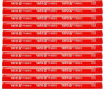 TOYA Creion pentru lemn 175 mm rosu (12 buc/pachet) (YT-692612)