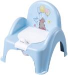 TEGA BABY Jucărie pentru copii - vas de noapte cu capac, Ursuleţ albastru Olita