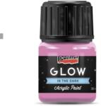  GLOW sötétben világító akrilfesték 30 ml pink