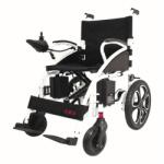 Antar Scaun electric cu rotile din aluminiu, pliabil, manere rabatabile, max. 130 kg Alb/Negru ANTAR AT 52304 (9990112893632)