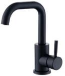 Phoenix SOFI matt fekete mosdó csaptelep - U kifolyócsővel