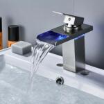 Phoenix Króm mosdó csaptelep - LED-es