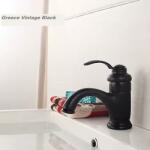 Phoenix Greece Vintage matt fekete mosdó csaptelep