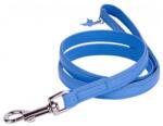 COLLAR Плосък кожен повод 122см, 12мм - синьо