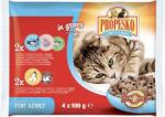 Propesko Cat Adult Консерва сьомга-скариди/пиле-говеждо в сос 4 x 100 г