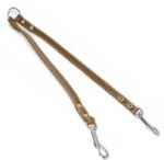 COLLAR Кожен повод за кучета - разклонител, 40см, 10мм - кафяво