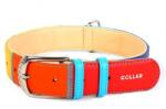 COLLAR Плосък кожен нашийник дъга 46 - 60см, 35мм