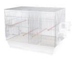 INTER-ZOO Pet Products Клетка за птици MESSI II хром - 78 x 47, 5 x 60 cm БЯЛА