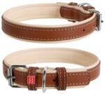 COLLAR Кожен нашийник Soft за кучета - 27 - 36см, 15мм, кафяво - черен