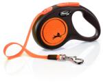 flexi NEW NEON повод S до 15кг, 5м лента - оранжево
