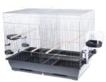 INTER-ZOO Pet Products Клетка за птици MESSI II хром - 78 x 47, 5 x 60 cm ЧЕРНА
