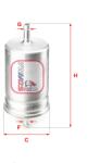 SOFIMA filtru combustibil SOFIMA S 1510 B (S 1510 B) - automobilus