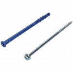  10x200 mm Csavar + tipli, klímatartó konzolhoz, peremes fejű, 25 db/csomag