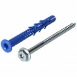  10x100 mm csavar + tipli, klímatartó konzolhoz, peremes fejű, 25db/csomag