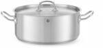 HENDI Alacsony fazék- fedővel, , Kitchen Termékcsalád, 7, 3L, ⌀280x(H)120mm (836033)
