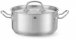 HENDI Alacsony fazék- fedővel, HENDI, Kitchen Termékcsalád, 2, 9L, ⌀200x(H)95mm (836019)