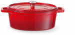 HENDI Zománcozott öntöttvas fazék, HENDI, 4, 4L, Piros, 365x290x(H)115mm