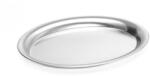 HENDI Felszolgáló kávés tálca - Ovális, 265x195 mm - Rozsdamentes acél (405208) (405208)