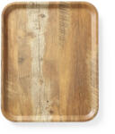 Hendi Melamin Felszolgáló Tálca - 330x430mm, Fa mintázattal (508879)