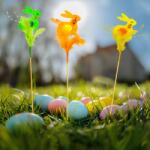  Húsvéti dekoráció - nyuszi - 3 féle - 23 cm - leszúrható CMK-7794 (CMK-7794)