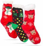 Family Collection Karácsonyi zokni - csúszásmentes, felnőtt méret - 3 féle minta Family 58651 (58651)
