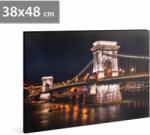 Family LED-es fali hangulatkép - "Lánchíd" - 2 x AA, 38 x 48 cm Family 58018G (58018G) - tutiar