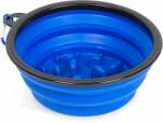 Yummie Összenyomható etetőtál - habzsolásgátlóval - kék - 1000 ml Yummie 60008BL (60008BL)